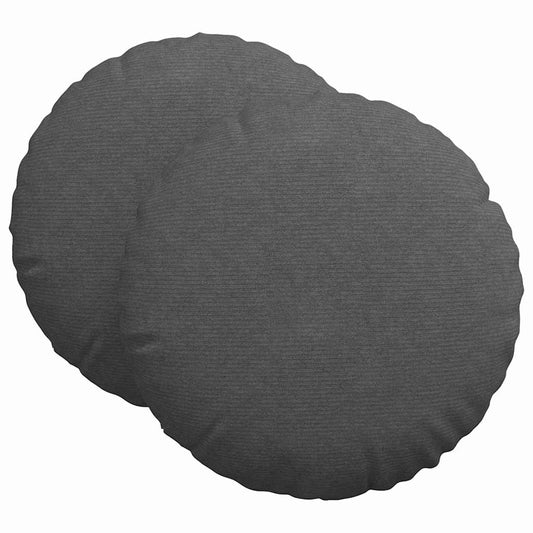 vidaXL Μαξιλάρια καθισμάτων 2 pcs Σκούρο Γκρι Ø 80 cm