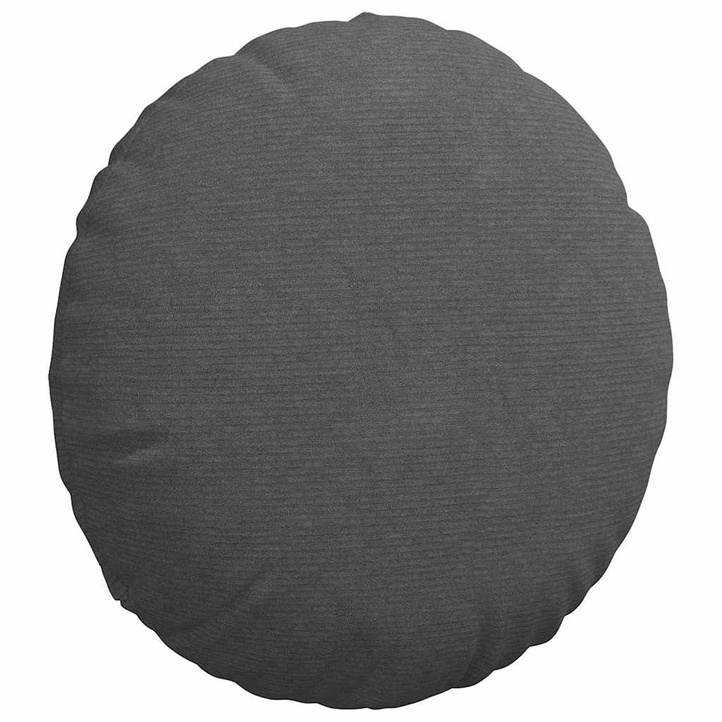 vidaXL Μαξιλάρια καθισμάτων 2 pcs Σκούρο Γκρι Ø 80 cm