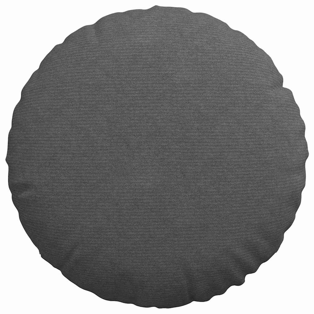 vidaXL Μαξιλάρια καθισμάτων 2 pcs Σκούρο Γκρι Ø 80 cm