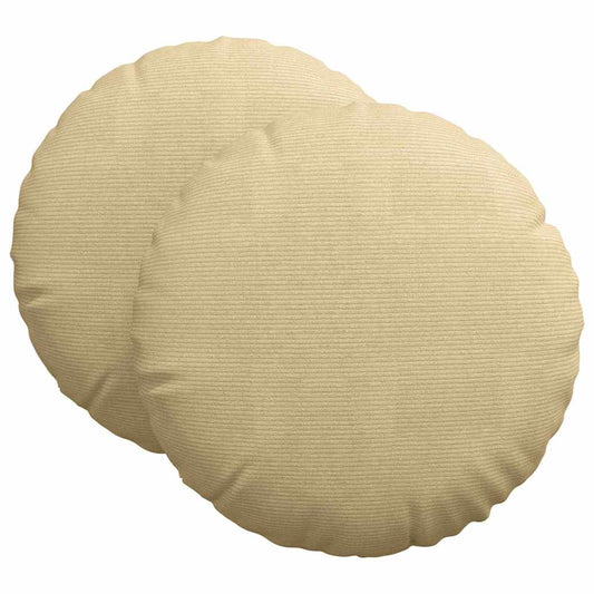 vidaXL Μαξιλάρια καθισμάτων 2 pcs Γκρι Πράσινο Ø 80 cm