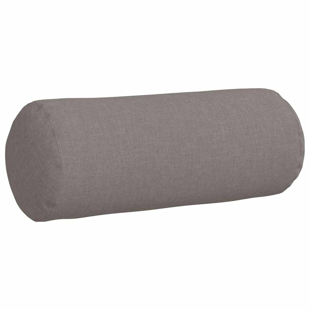 vidaXL Μαξιλάρια Στήριγμα 2 pcs Taupe Ø 15 x 40 εκ ύφασμα