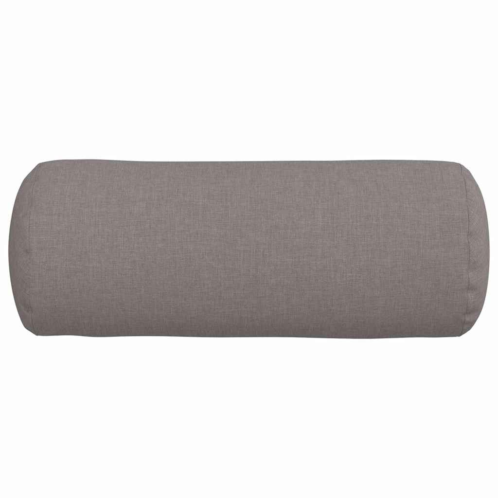 vidaXL Μαξιλάρια Στήριγμα 2 pcs Taupe Ø 15 x 40 εκ ύφασμα