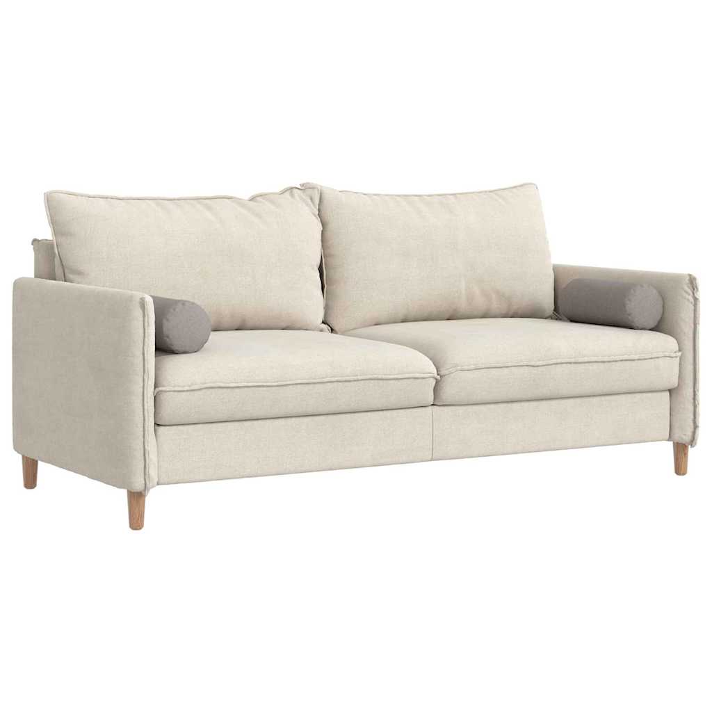 vidaXL Μαξιλάρια Στήριγμα 2 pcs Taupe Ø 15 x 40 εκ ύφασμα