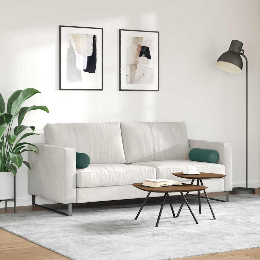 vidaXL Μαξιλάρια Στήριγμα 2 pcs Σκούρο Πράσινο Ø 15 x 40 εκ