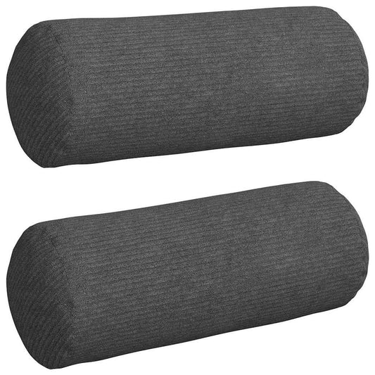 vidaXL Μαξιλάρια Στήριγμα 2 pcs Σκούρο Γκρι Ø 15 x 40 εκ