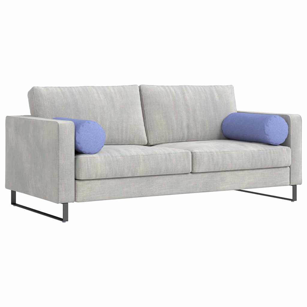 vidaXL Μαξιλάρια Στήριγμα 2 pcs Μπλε τζην Ø 25 x 70 cm ύφασμα