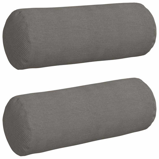 vidaXL Μαξιλάρια Στήριγμα 2 pcs Ανοιχτό γκρι Ø 25 x 70 cm