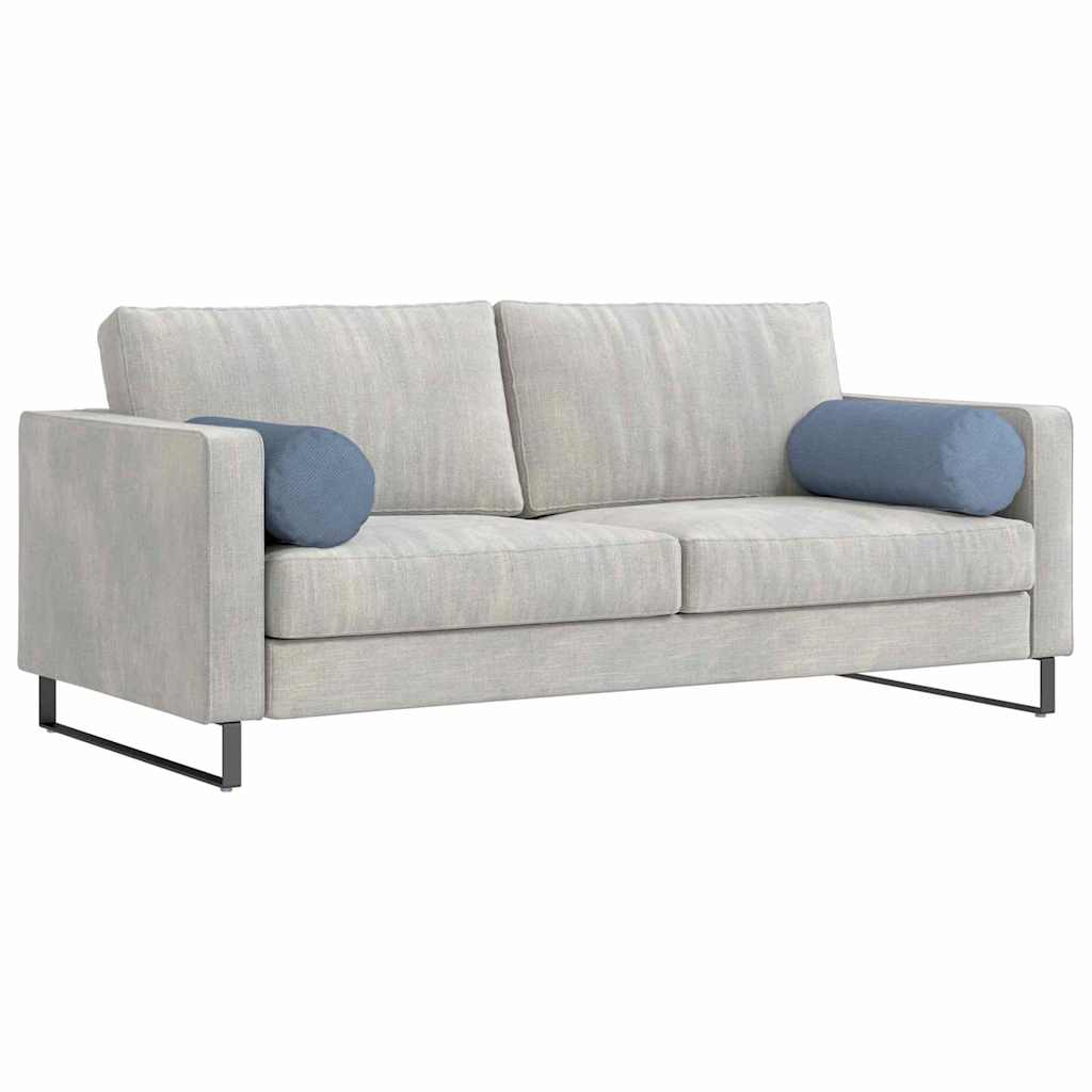 vidaXL Μαξιλάρια Στήριγμα 2 pcs Μπλε Ø 25 x 70 cm Υφασμάτινο Κορντουρά