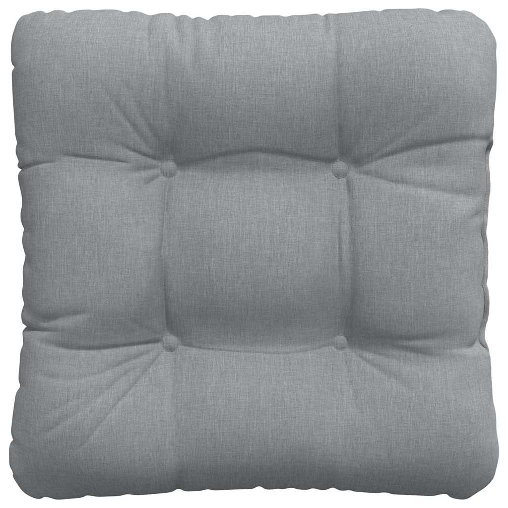 vidaXL Μαξιλάρια καθισμάτων 4 pcs Ανοιχτό γκρι 40 x 40 x 12 εκ. ύφασμα