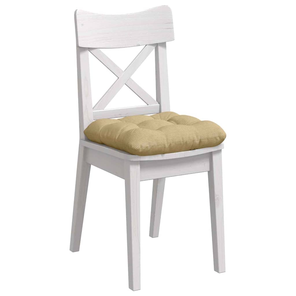 vidaXL Μαξιλάρια καθισμάτων 4 pcs Γκρι Πράσινο 40 x 40 cm