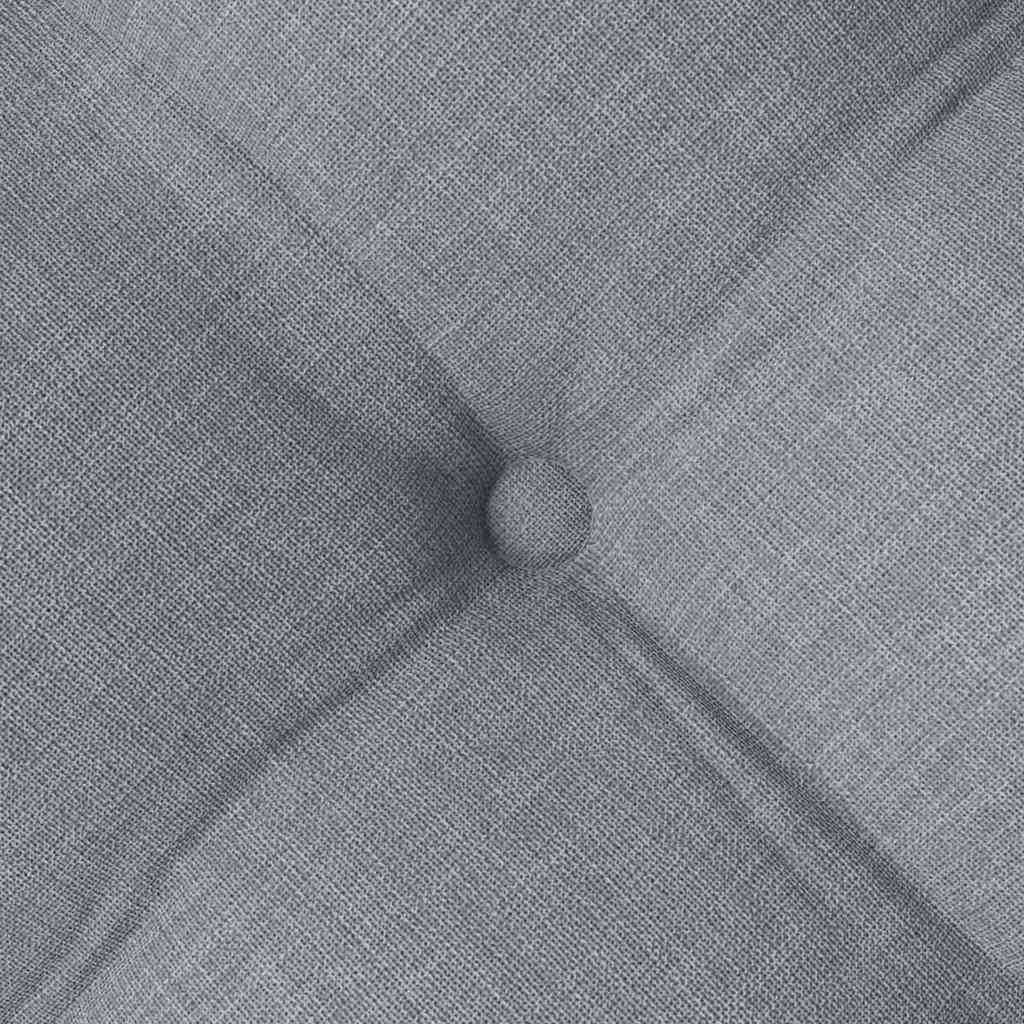 vidaXL Μαξιλάρια καθισμάτων 2 pcs Ανοιχτό γκρι 40 x 40 x 6 cm ύφασμα