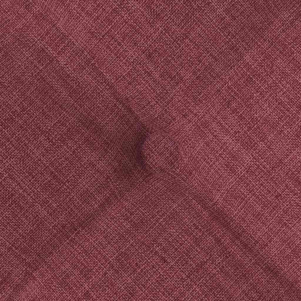 vidaXL Μαξιλάρια καθισμάτων 2 pcs Κόκκινο 40 x 40 x 6 cm ύφασμα