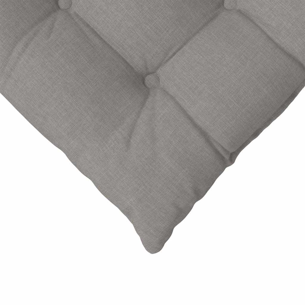 vidaXL Μαξιλάρια καθισμάτων 2 pcs Taupe 40 x 40 x 6 cm ύφασμα