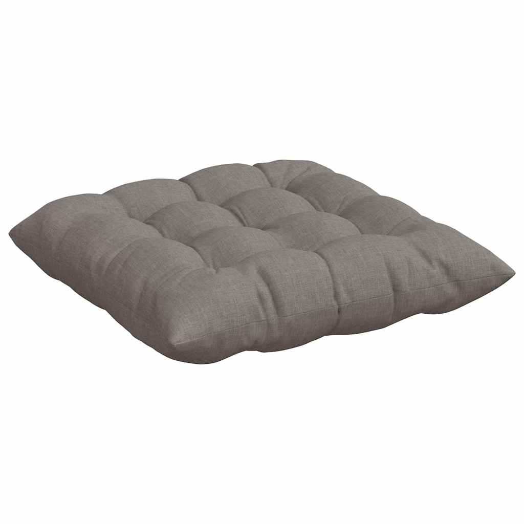 vidaXL Μαξιλάρια καθισμάτων 2 pcs Taupe 40 x 40 x 6 cm ύφασμα