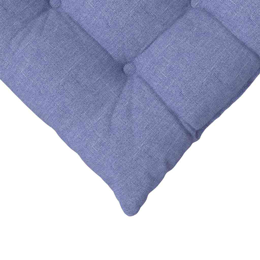 vidaXL Μαξιλάρια καθισμάτων 2 pcs Μπλε τζην 40 x 40 x 6 cm ύφασμα