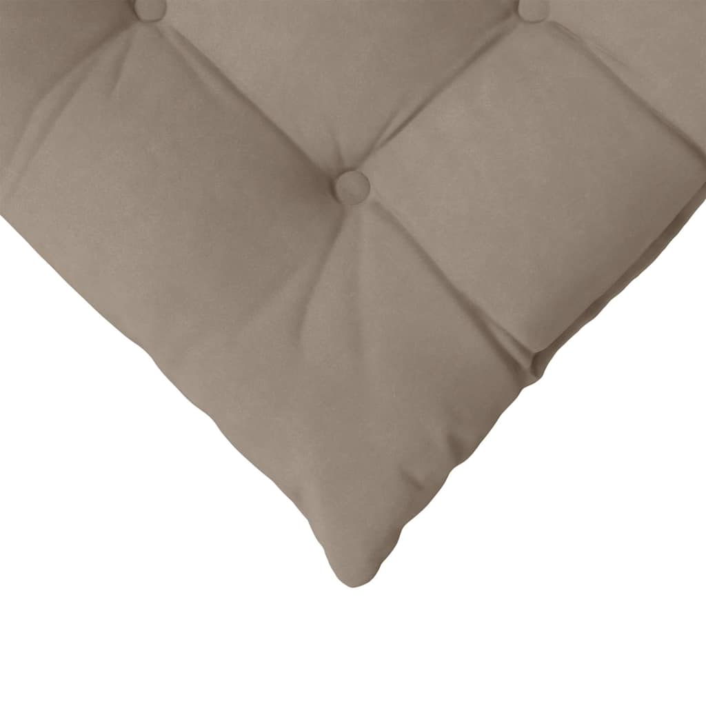 vidaXL Μαξιλάρια καθισμάτων 4 pcs Taupe 40 x 40 cm Ύφασμα Μικροΐνας