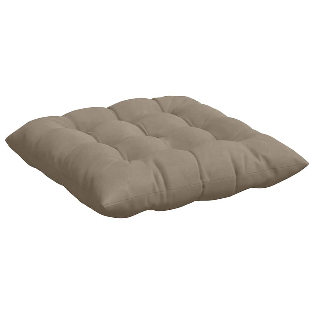 vidaXL Μαξιλάρια καθισμάτων 4 pcs Taupe 40 x 40 cm Ύφασμα Μικροΐνας