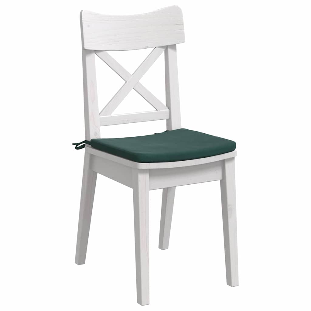 vidaXL Μαξιλάρια καθισμάτων 4 pcs Σκούρο Πράσινο 40 x 40 x 3 cm