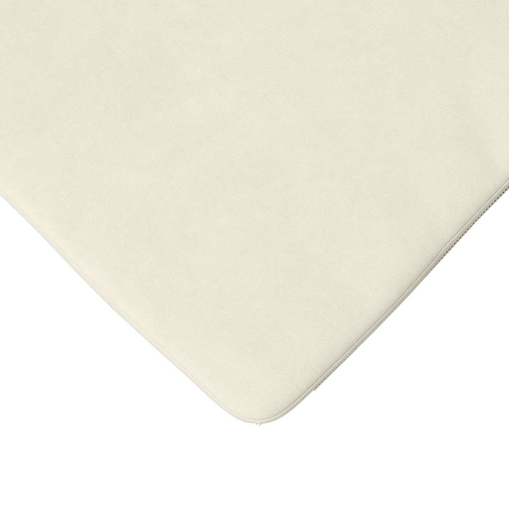 vidaXL Μαξιλάρια καθισμάτων 4 pcs Κρεμ 40 x 40 x 3 cm Βελούδο