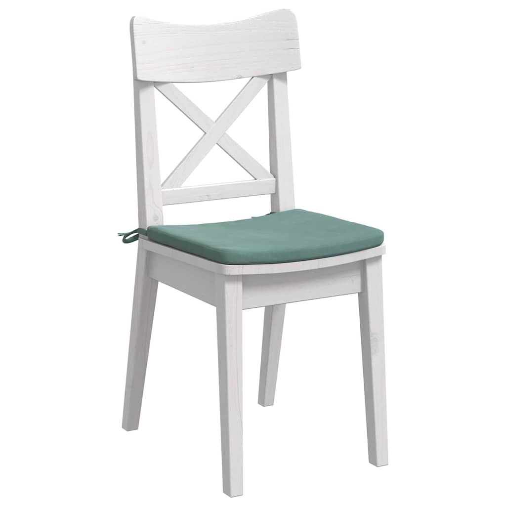 vidaXL Μαξιλάρια καθισμάτων 4 pcs Θαλασσί 40 x 40 x 3 cm Βελούδο