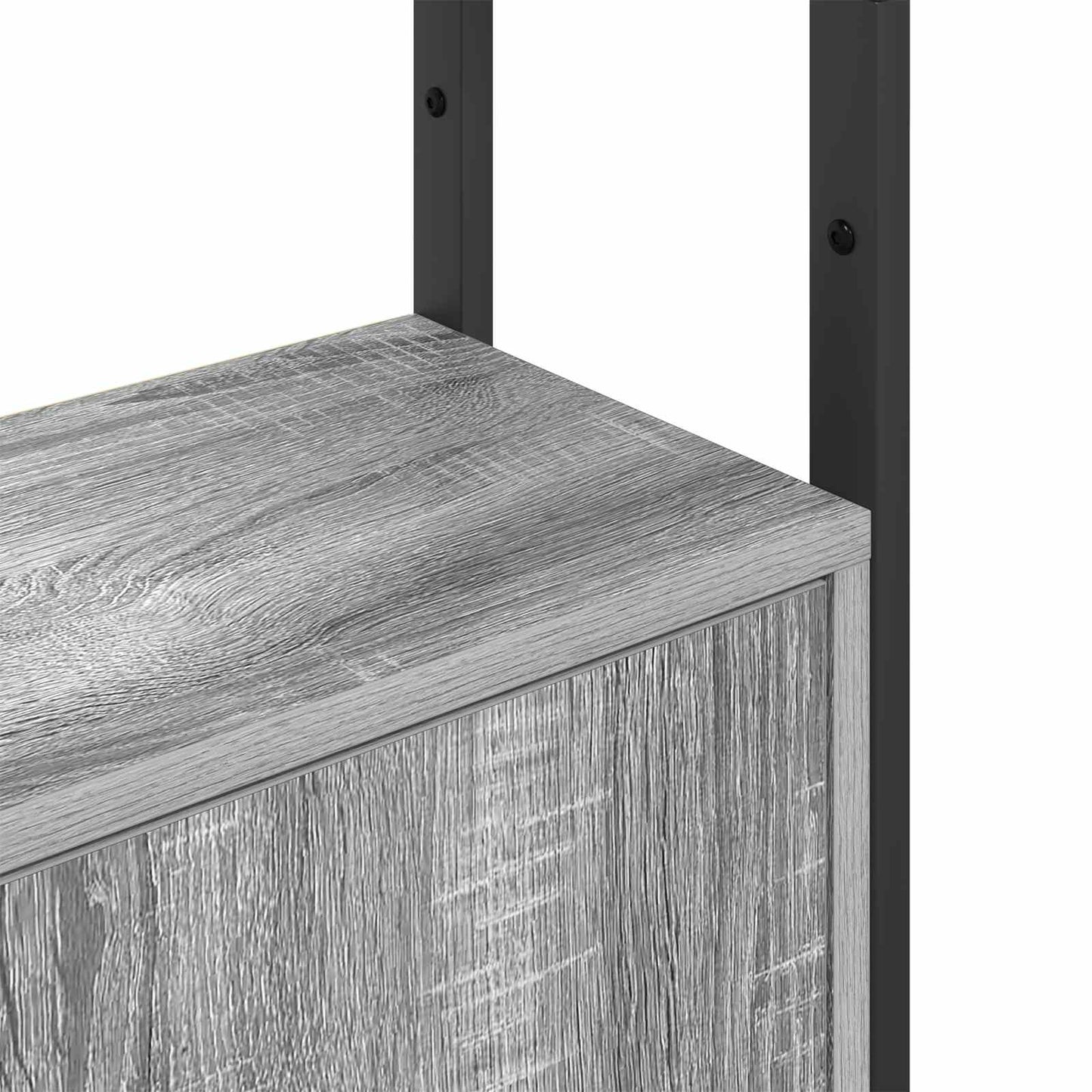 vidaXL Βιβλιοθήκη Γκρίζο Σονομα 40 x 24 x 161 εκ Επεξεργασμένο ξύλο