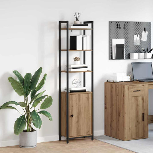 vidaXL Βιβλιοθήκη Artisan Oak 40 x 24 x 161 εκ Επεξεργασμένο ξύλο