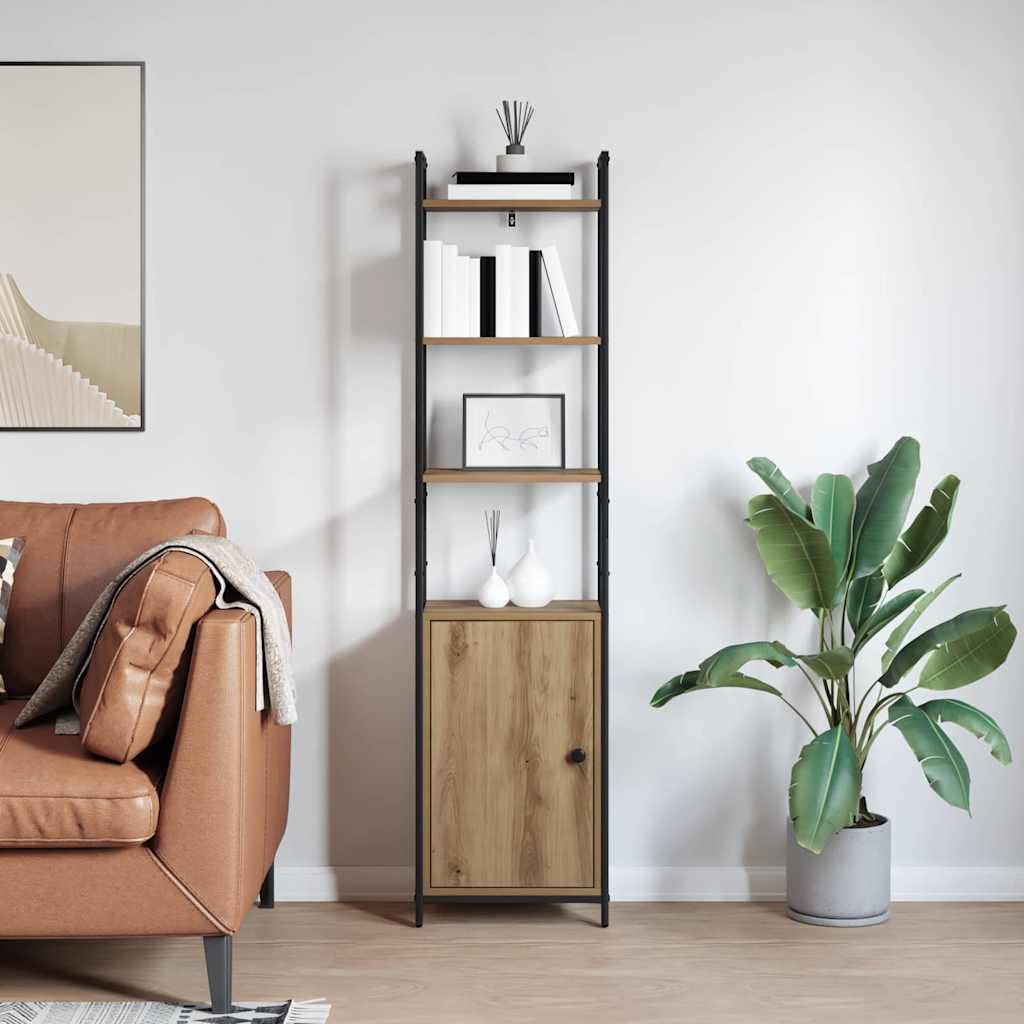 vidaXL Βιβλιοθήκη Artisan Oak 40 x 24 x 161 εκ Επεξεργασμένο ξύλο