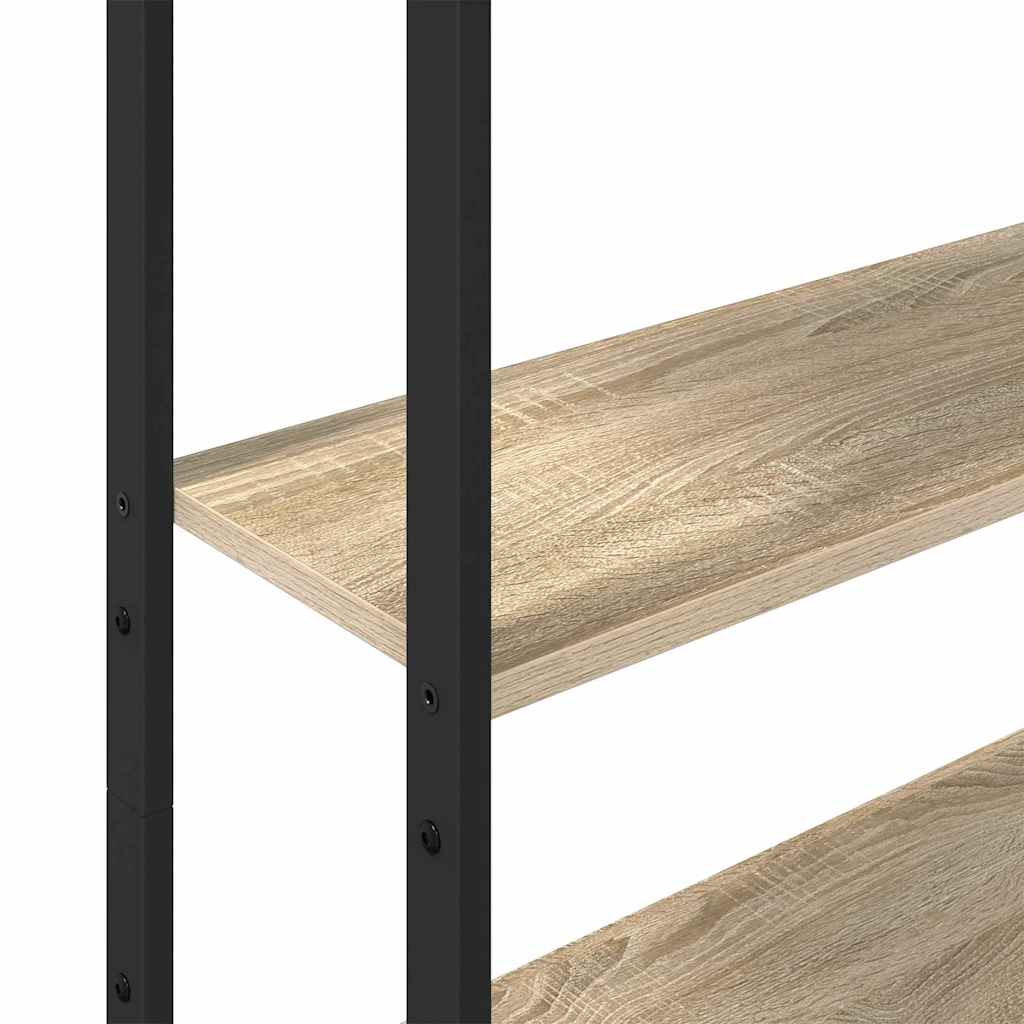 vidaXL Βιβλιοθήκη Δρύς Sonoma 60 x 24 x 161 εκ Επεξεργασμένο ξύλο