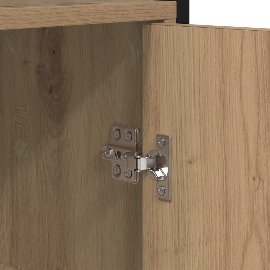 vidaXL Βιβλιοθήκη Artisan Oak 60 x 24 x 161 εκ Επεξεργασμένο ξύλο