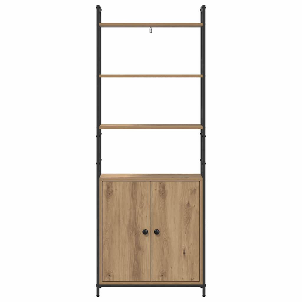 vidaXL Βιβλιοθήκη Artisan Oak 60 x 24 x 161 εκ Επεξεργασμένο ξύλο