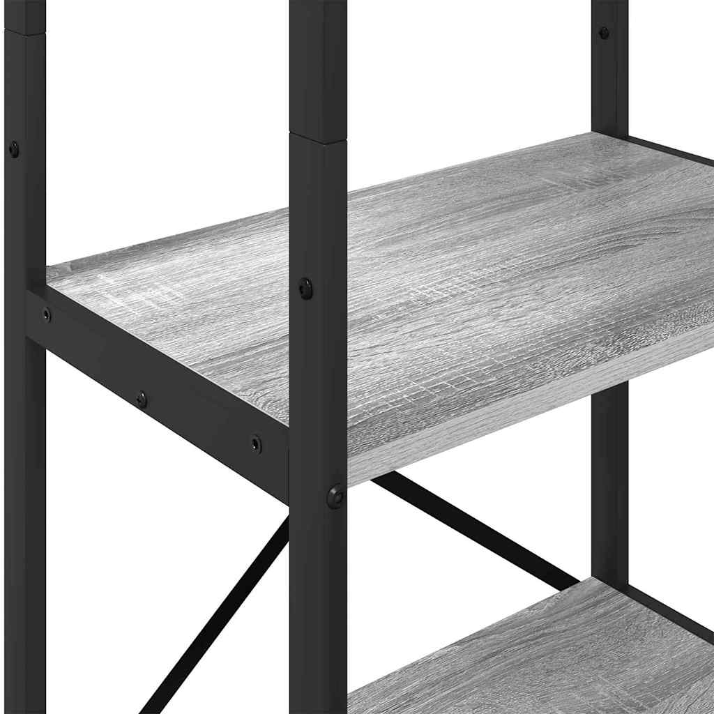 vidaXL Ράφι Βιβλίων Γκρίζο Σονομα 56 x 34 x 171 εκ Επεξεργασμένο ξύλο