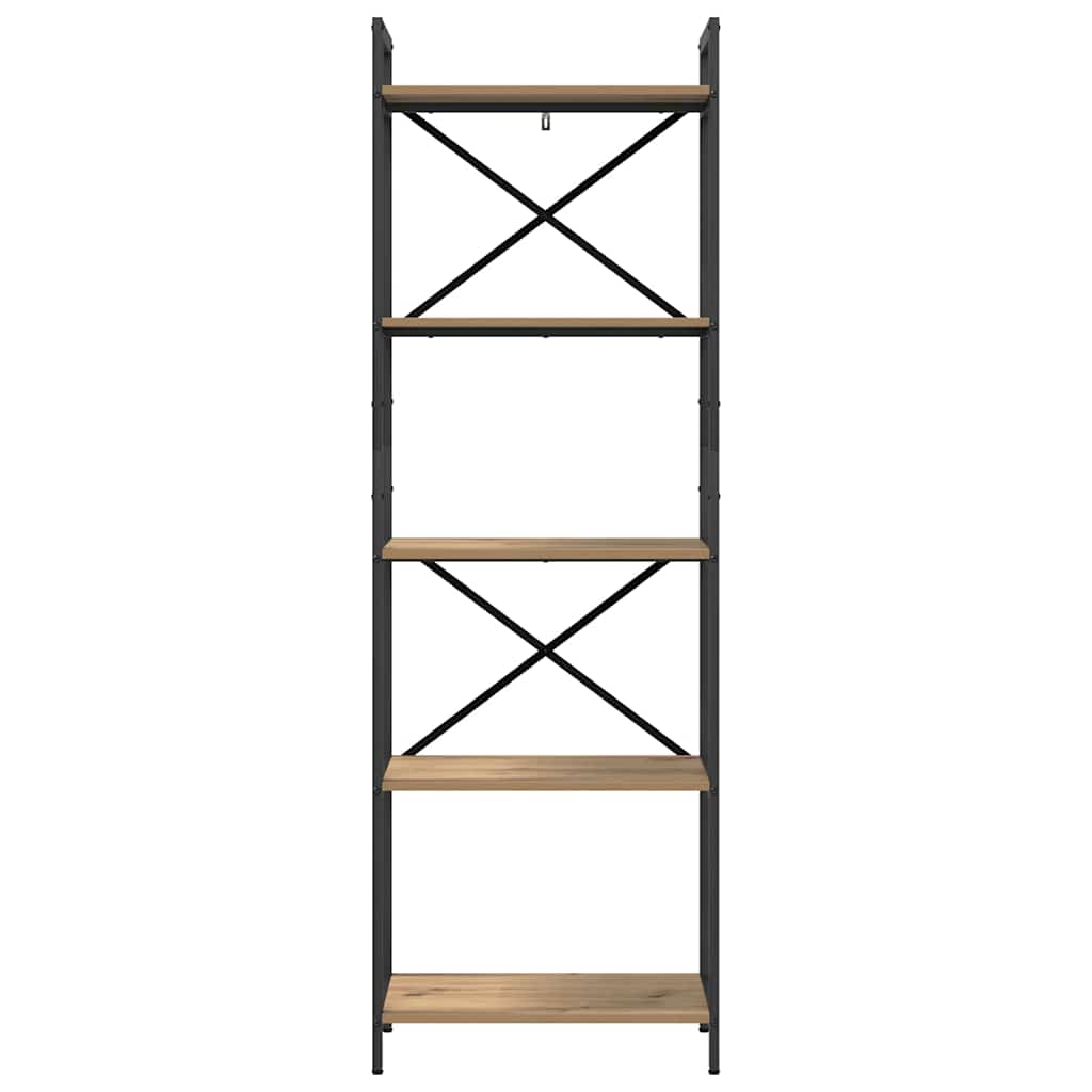 vidaXL Ράφι Βιβλίων Artisan Oak 56 x 34 x 171 εκ Επεξεργασμένο ξύλο