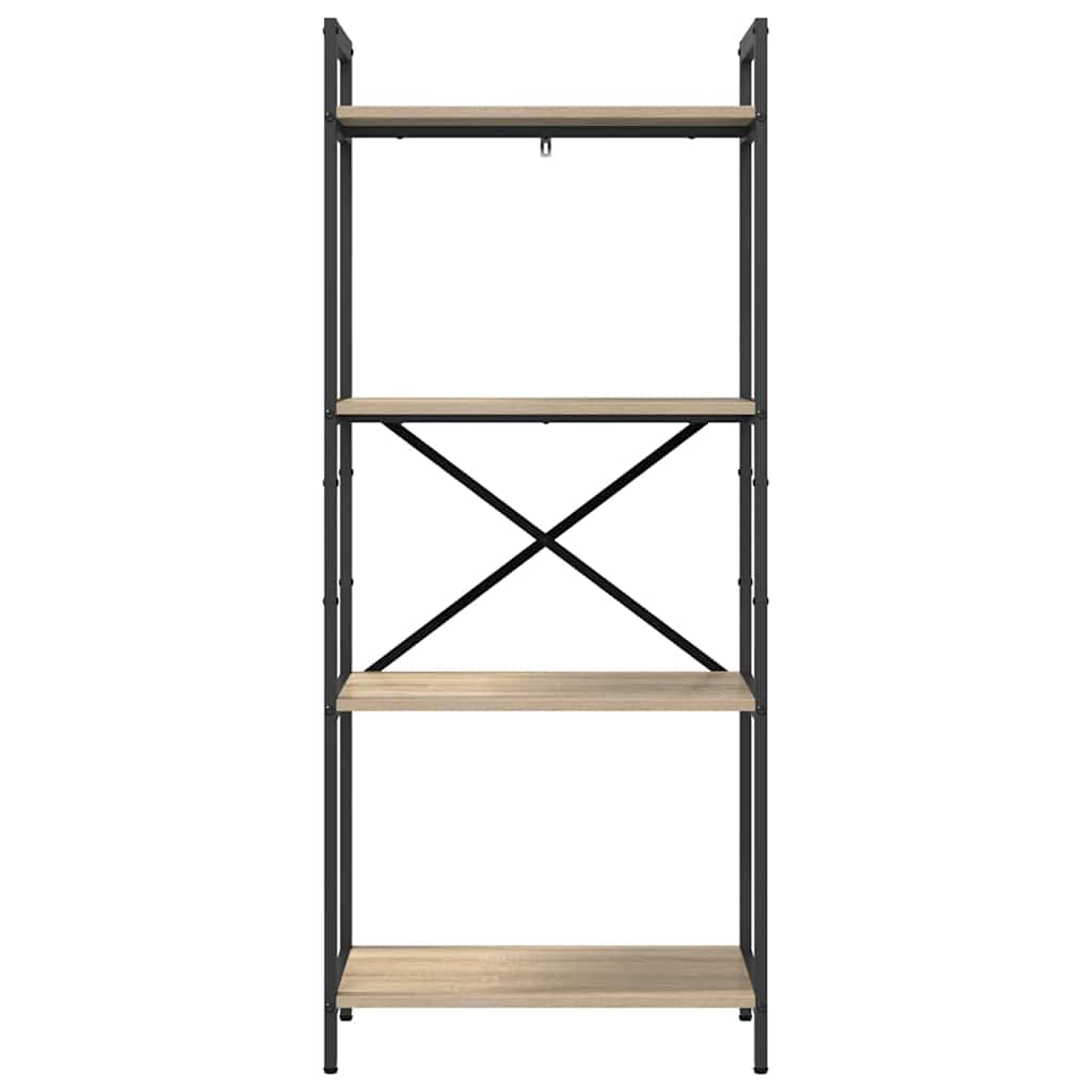 vidaXL Ράφι Βιβλίων Δρύς Sonoma 56 x 34 x 133,5 εκ Επεξεργασμένο ξύλο