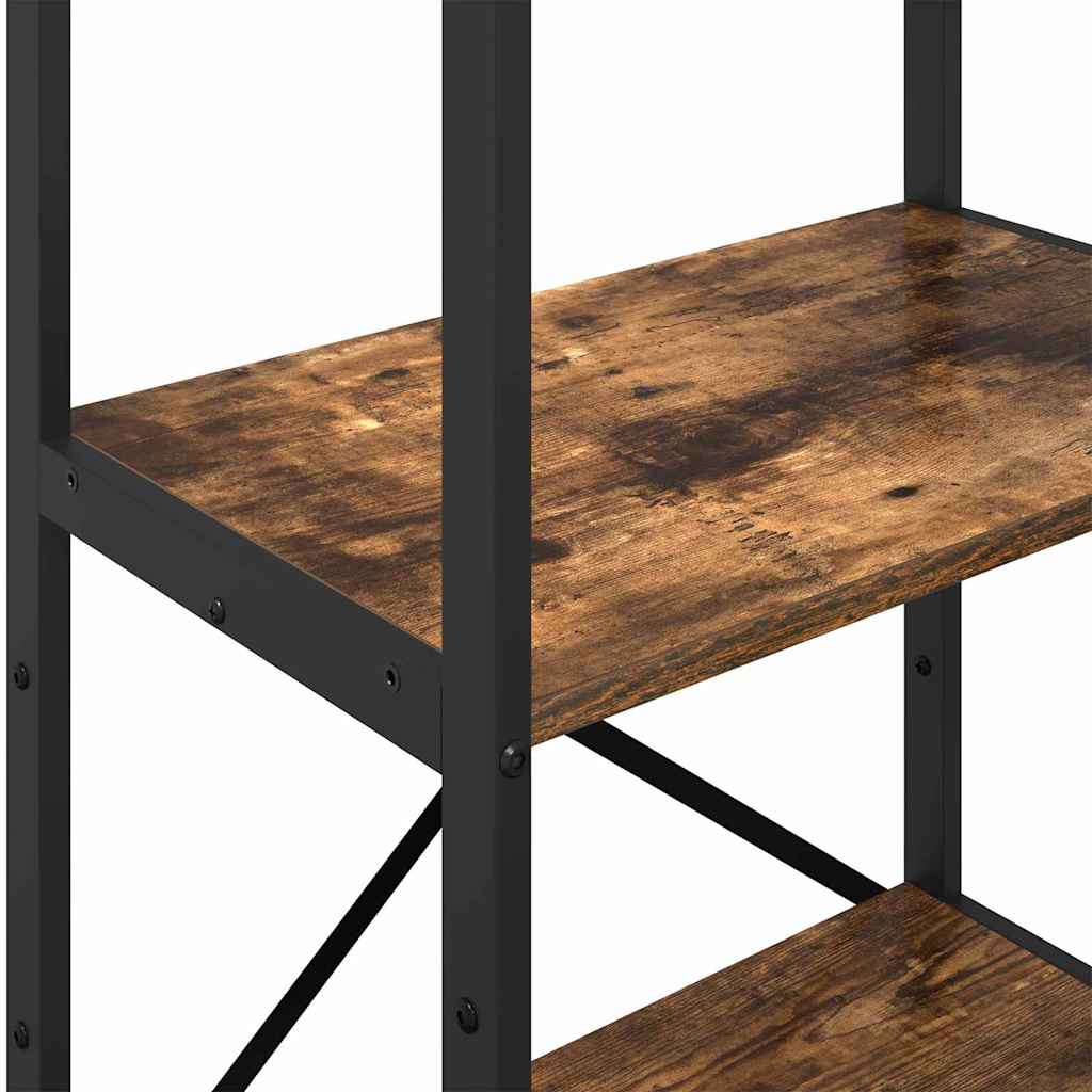 vidaXL Ράφι Βιβλίων Καπνιστό Δρύς 56 x 34 x 133,5 εκ