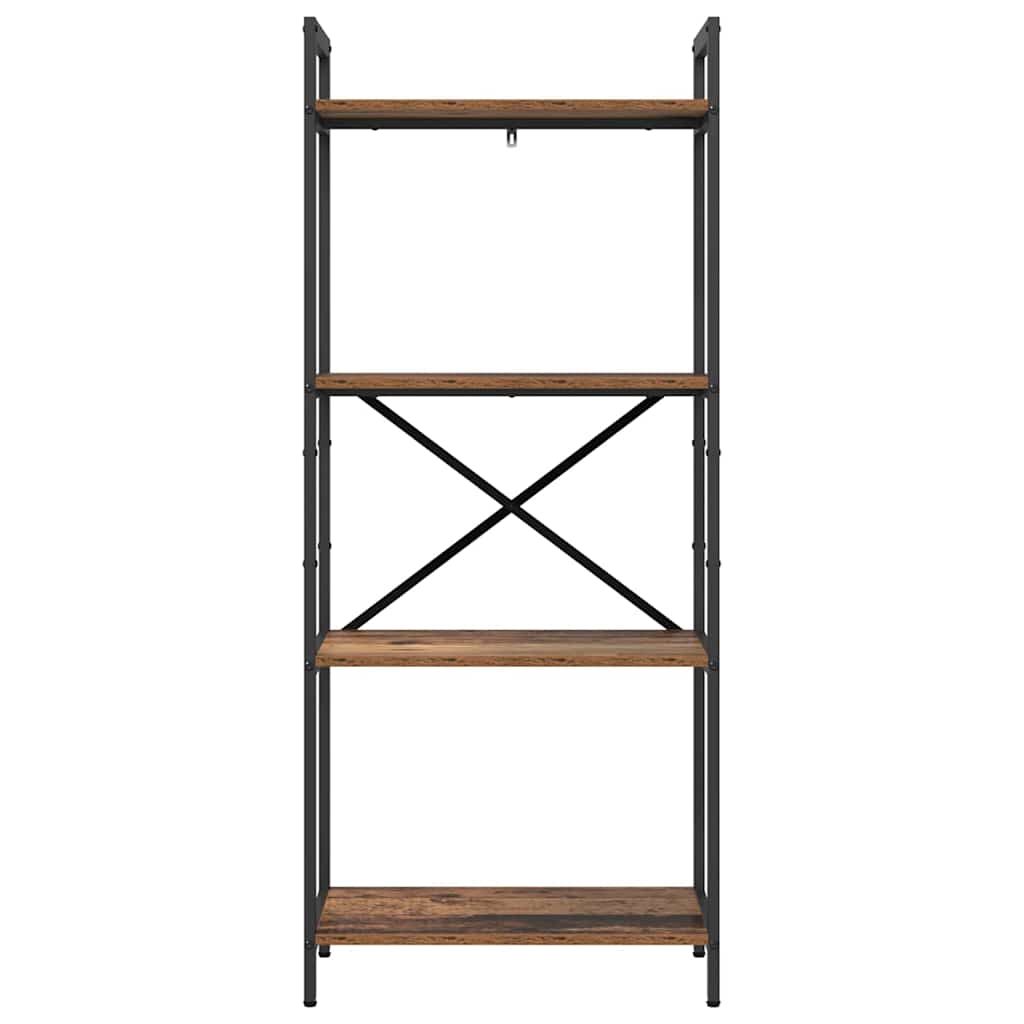 vidaXL Ράφι Βιβλίων Παλιό Ξύλο 56 x 34 x 133,5 εκ Επεξεργασμένο ξύλο