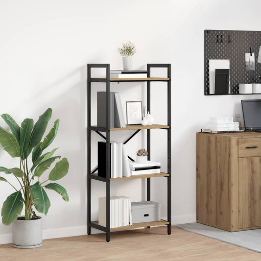 vidaXL Ράφι Βιβλίων Artisan Oak 56 x 34 x 133,5 εκ Επεξεργασμένο ξύλο