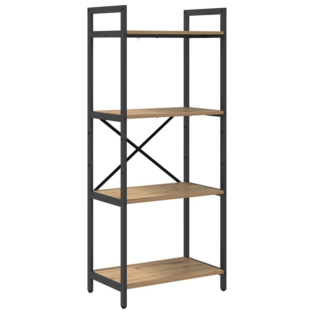 vidaXL Ράφι Βιβλίων Artisan Oak 56 x 34 x 133,5 εκ Επεξεργασμένο ξύλο