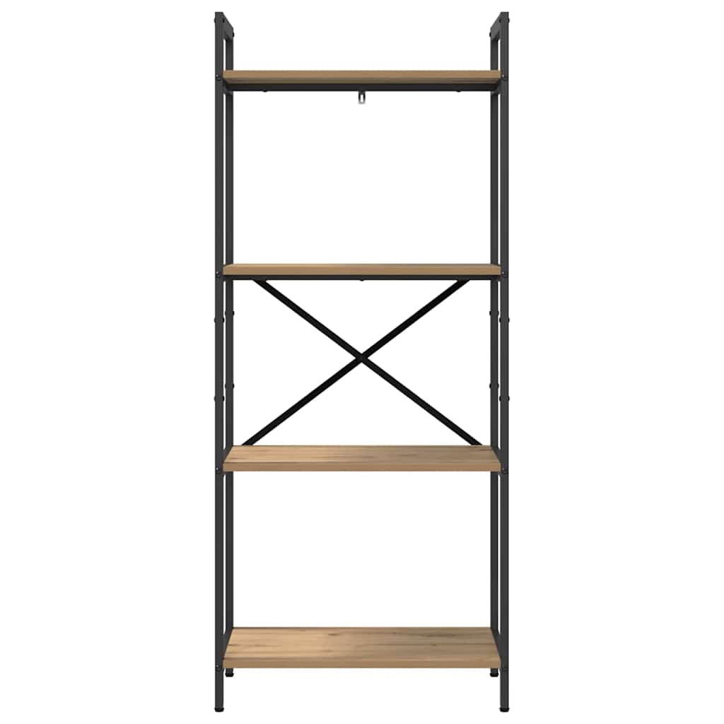 vidaXL Ράφι Βιβλίων Artisan Oak 56 x 34 x 133,5 εκ Επεξεργασμένο ξύλο