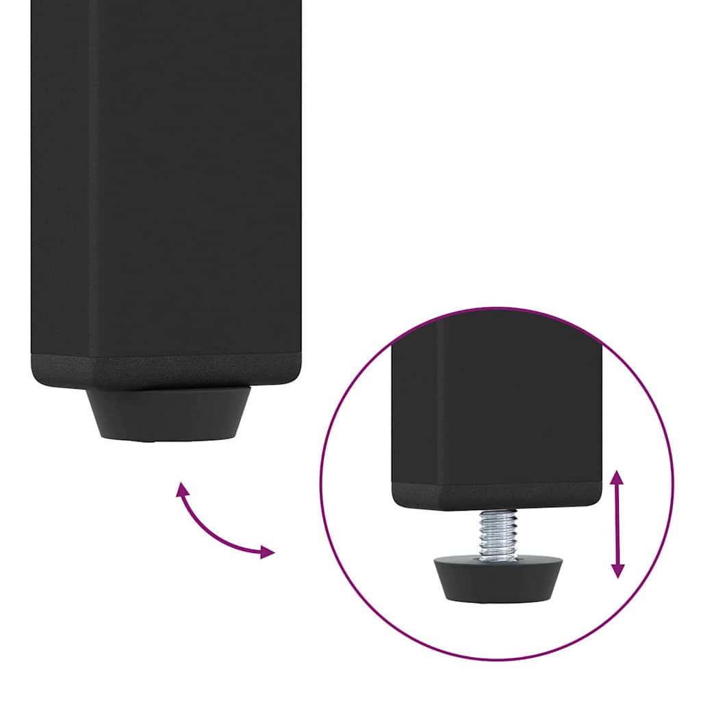 vidaXL Ράφι Βιβλίων Μαύρη Οξυά 56 x 34 x 96 εκ Επεξεργασμένο ξύλο