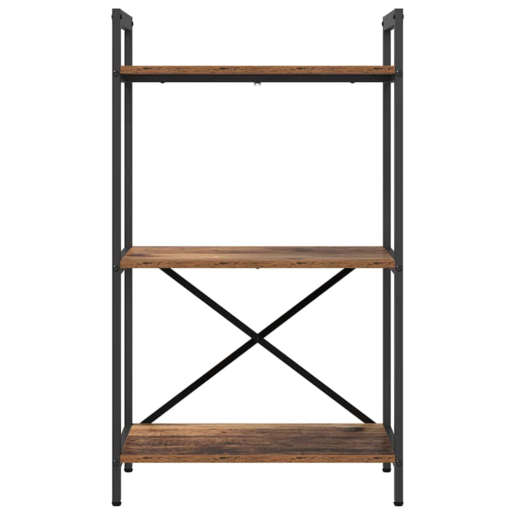 vidaXL Ράφι Βιβλίων Παλιό Ξύλο 56 x 34 x 96 εκ Επεξεργασμένο ξύλο