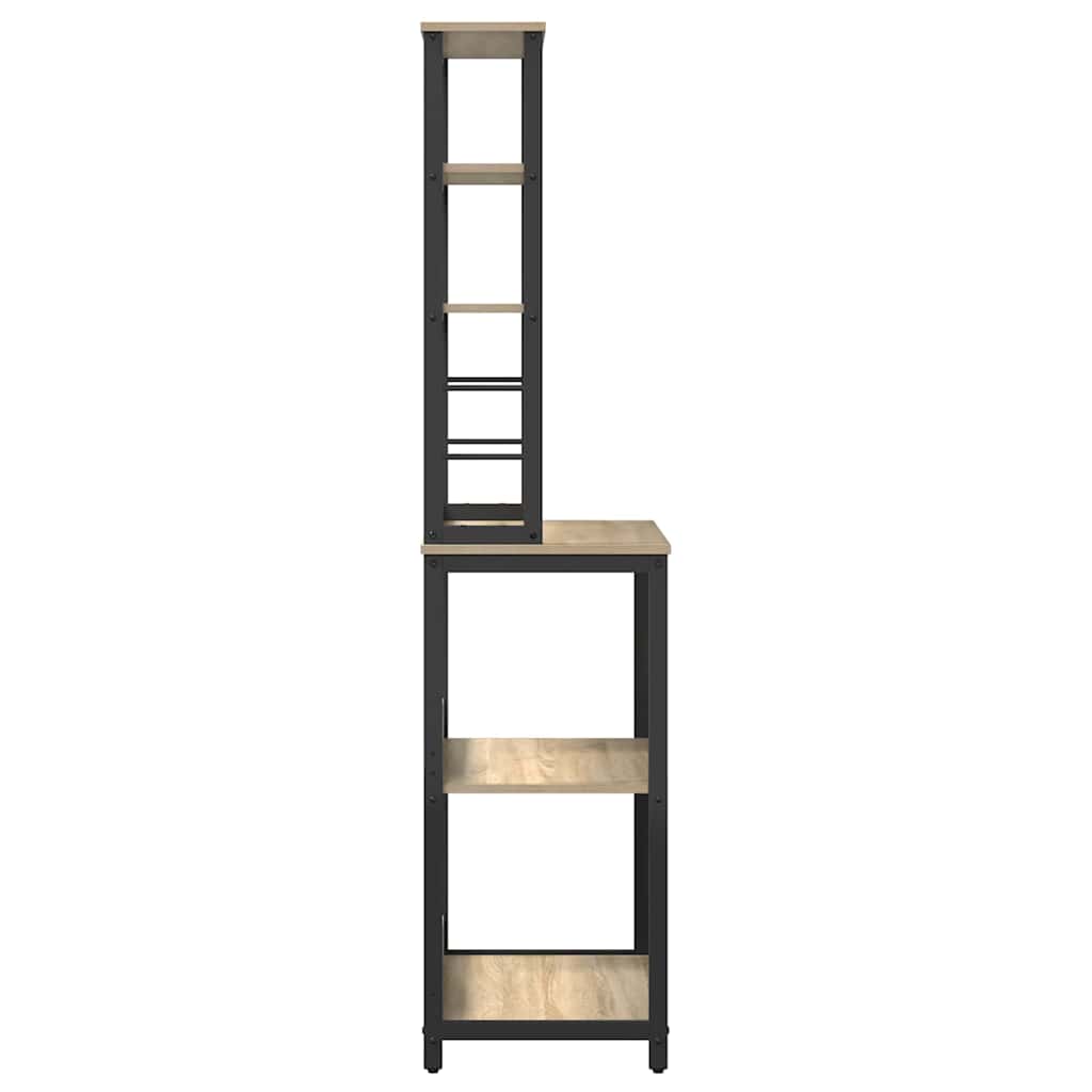 vidaXL Ράφι Κουζίνας Δρύς Sonoma 60 x 40 x 168 εκ Επεξεργασμένο ξύλο