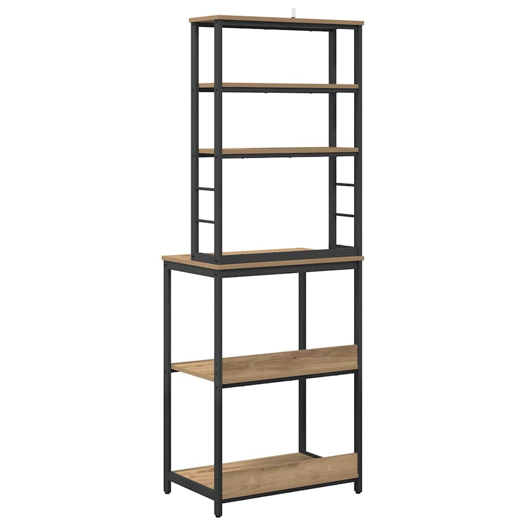 vidaXL Ράφι Κουζίνας Artisan Oak 60 x 40 x 168 εκ Επεξεργασμένο ξύλο