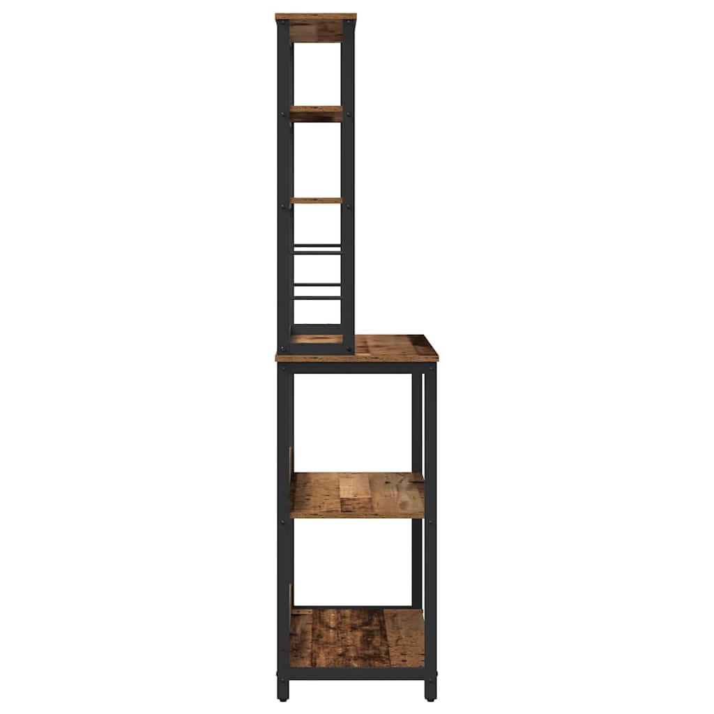 vidaXL Ράφι Κουζίνας Παλιό Ξύλο 80 x 40 x 168 εκ Επεξεργασμένο ξύλο