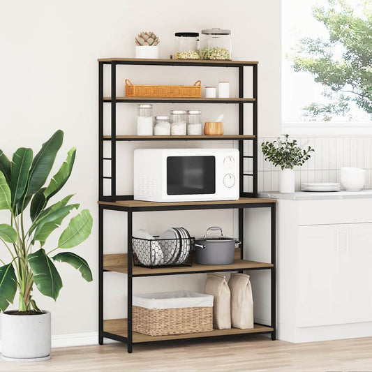 vidaXL Ράφι Κουζίνας Artisan Oak 100 x 40 x 168 εκ Επεξεργασμένο ξύλο