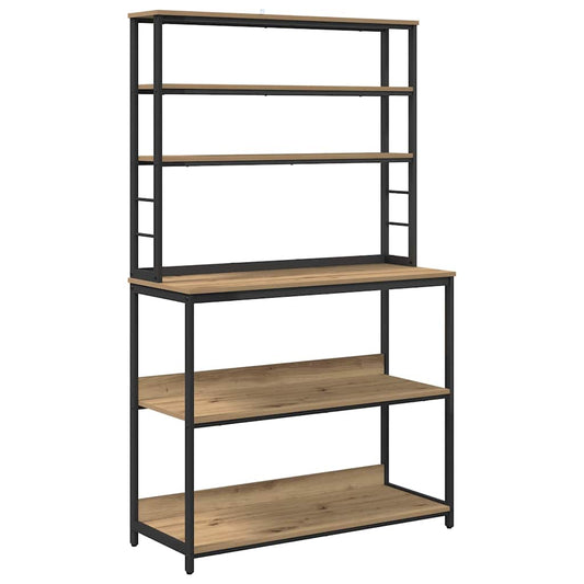 vidaXL Ράφι Κουζίνας Artisan Oak 100 x 40 x 168 εκ Επεξεργασμένο ξύλο