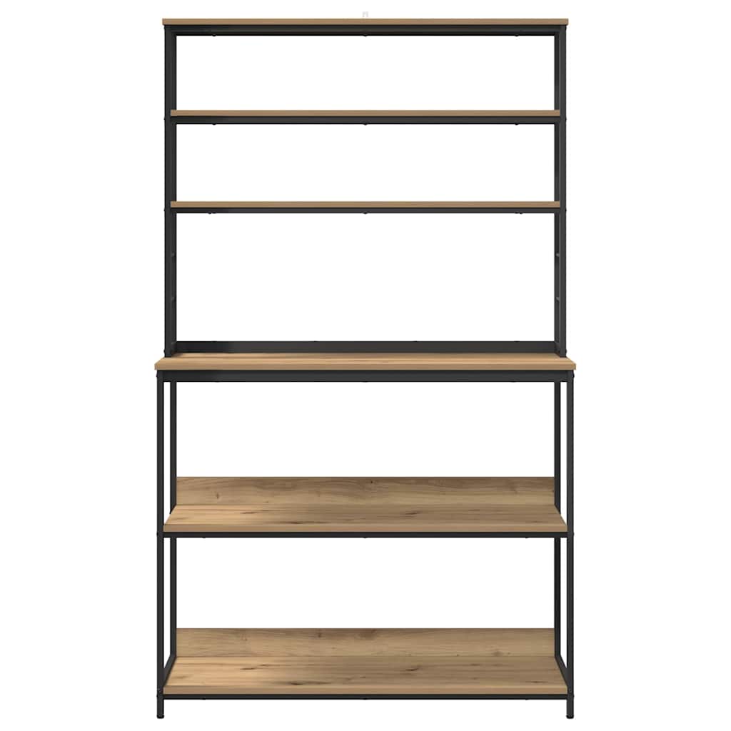 vidaXL Ράφι Κουζίνας Artisan Oak 100 x 40 x 168 εκ Επεξεργασμένο ξύλο