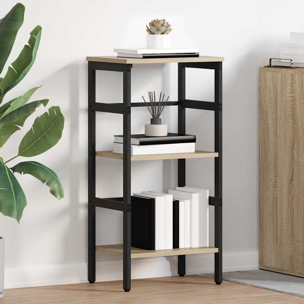 vidaXL Ράφι Βιβλίων Δρύς Sonoma 40 x 29,5 x 81 εκ Επεξεργασμένο ξύλο