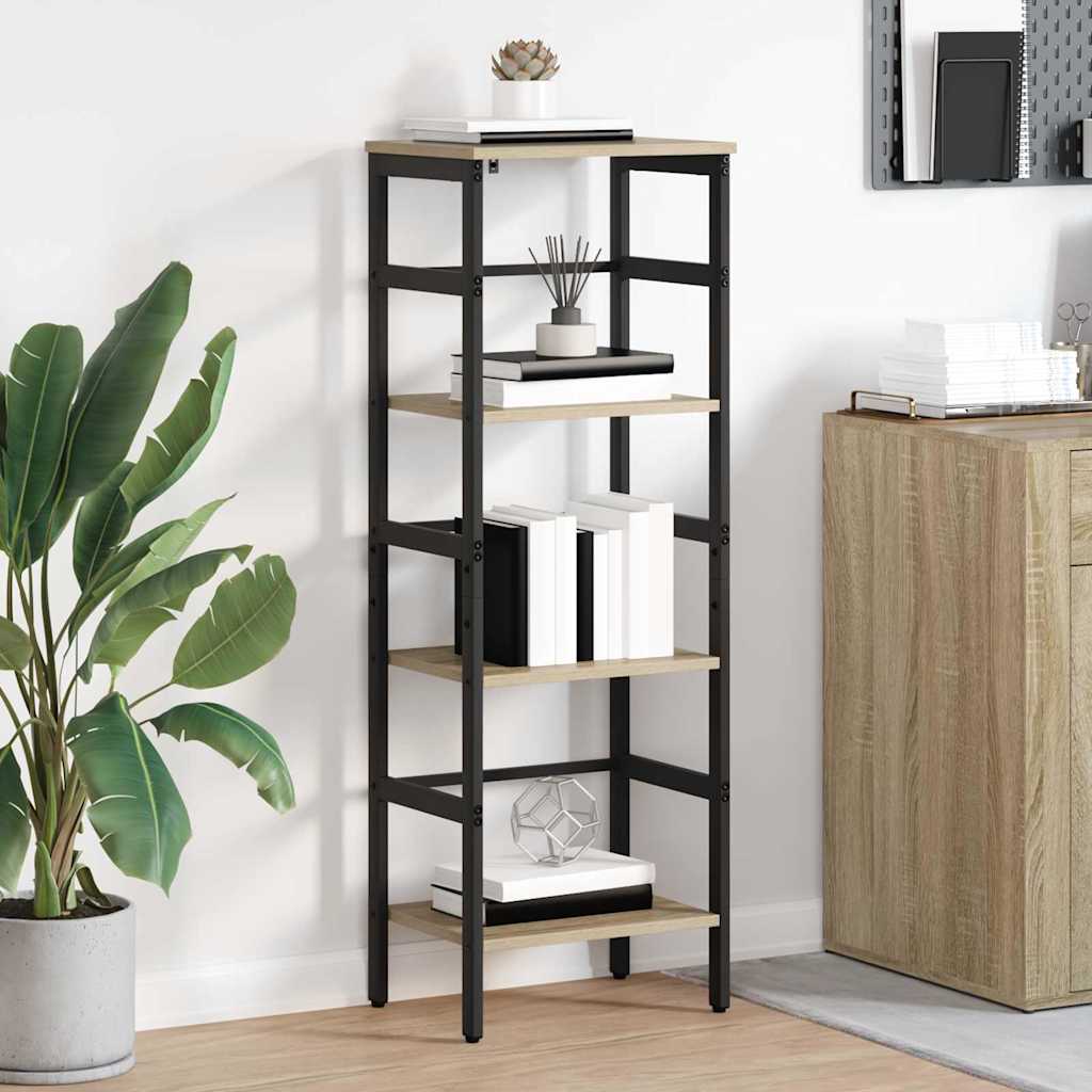 vidaXL Ράφι Βιβλίων Δρύς Sonoma 40 x 29,5 x 115 εκ Επεξεργασμένο ξύλο