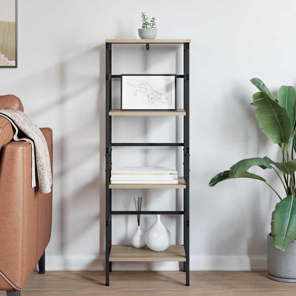 vidaXL Ράφι Βιβλίων Δρύς Sonoma 40 x 29,5 x 115 εκ Επεξεργασμένο ξύλο