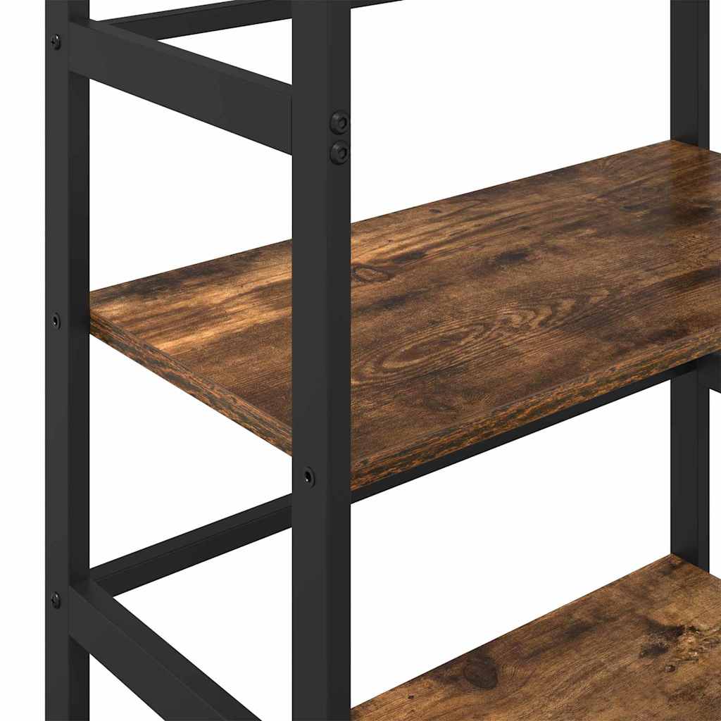 vidaXL Ράφι Βιβλίων Καπνιστό Δρύς 60 x 29,5 x 81 εκ Επεξεργασμένο ξύλο